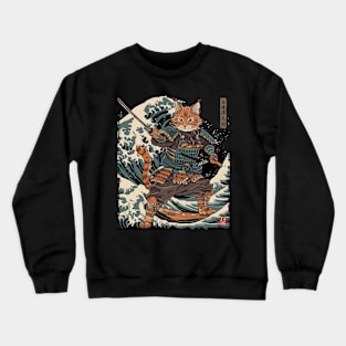 Cat Ninja Journeys Stealthy Guardian Crewneck Sweatshirt